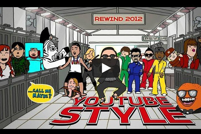 Gangnam Style вдохновил YouTube на итоговый видеоролик года (Видео)