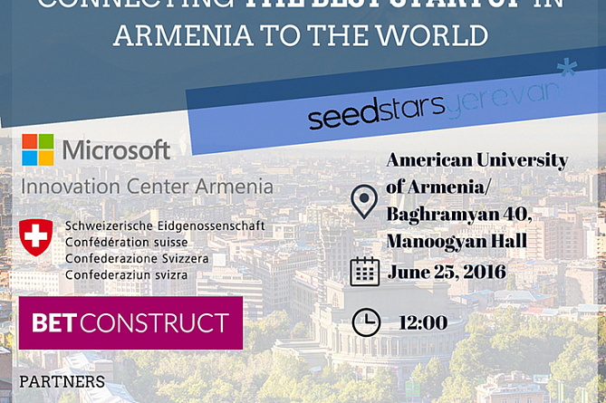 Двенадцать лучших армянских start-up компаний представят свою продукцию на Seedstars Yerevan