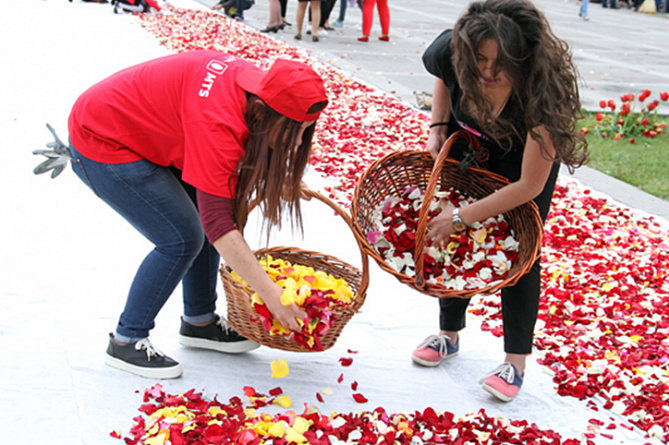 Flowers laid at Genocide Memorial on April 24 will get a second life