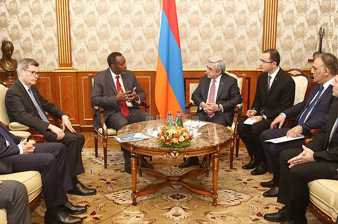 Президент Армении принял генерального директора Всемирного почтового союза 