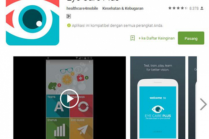 Eye Care Plus app has been downloaded by more than 2.5 million users