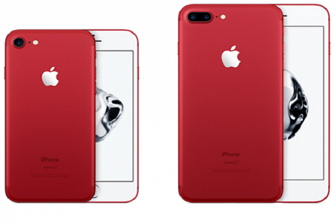 Прекращены продажи красных iPhone 7 и 7 Plus