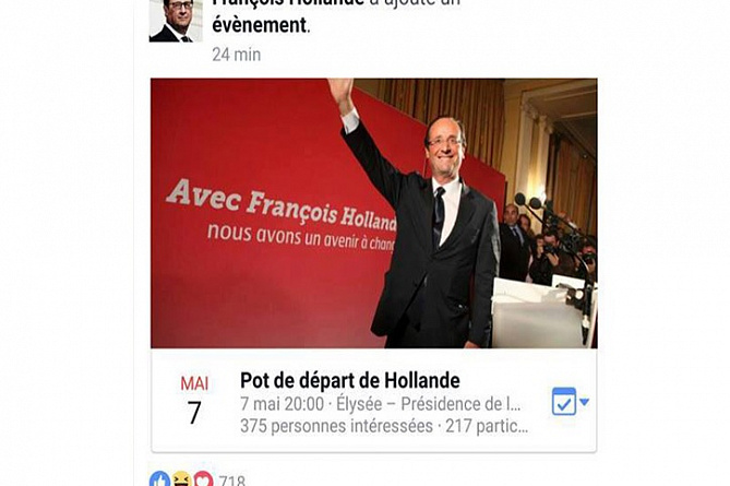 Ցանցահենները կոտրել են Ֆրանսիայի նախագահի Facebook-ի էջը
